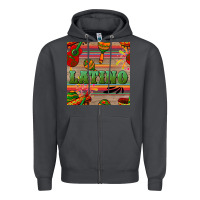 Smoke latino seamless pattern Zipper Hoodie - BundleAndBundleShop