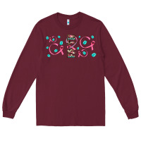 Burgundy faith ribbon gemstone Long Sleeve Tee - JahusDesignShop