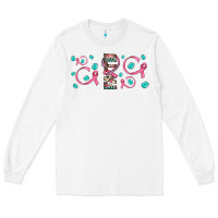 White faith ribbon gemstone Long Sleeve Tee - JahusDesignShop