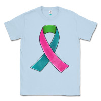 Dusty Blue metastatic breast cancer ribbon Classic Tee - JahusDesignShop