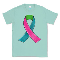 Seafoam metastatic breast cancer ribbon Classic Tee - JahusDesignShop