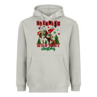 Moon Dust dreaming of a wild west christmas cowboy santa Heavyweight Hoodie - MaliasSmallBusiness