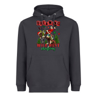 Smoke dreaming of a wild west christmas cowboy santa Heavyweight Hoodie - MaliasSmallBusiness