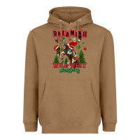 Toasted Coconut dreaming of a wild west christmas cowboy santa Heavyweight Hoodie - MaliasSmallBusiness