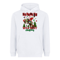 White dreaming of a wild west christmas cowboy santa Heavyweight Hoodie - MaliasSmallBusiness