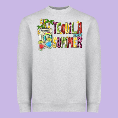 Tequila And Summer Heavyweight Sweatshirt Designed By Texasbilliewilder