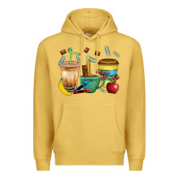 Antique Gold School Boy Coffee Cup Bbs Premium Hoodie - BundleAndBundleShop