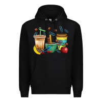 Black School Boy Coffee Cup Bbs Premium Hoodie - BundleAndBundleShop