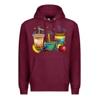 Burgundy School Boy Coffee Cup Bbs Premium Hoodie - BundleAndBundleShop