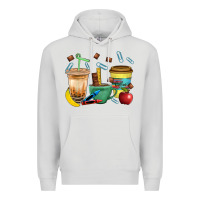 Dove Grey School Boy Coffee Cup Bbs Premium Hoodie - BundleAndBundleShop