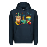 Navy School Boy Coffee Cup Bbs Premium Hoodie - BundleAndBundleShop