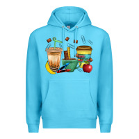 Ocean Blue School Boy Coffee Cup Bbs Premium Hoodie - BundleAndBundleShop