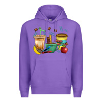 Purple School Boy Coffee Cup Bbs Premium Hoodie - BundleAndBundleShop