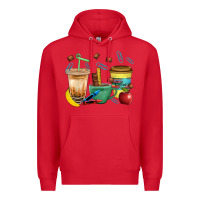 Red School Boy Coffee Cup Bbs Premium Hoodie - BundleAndBundleShop