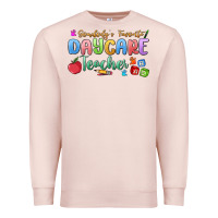 Pale Pink somebody's favorite daycare teacher Premium Sweatshirt - MaliasSmallBusiness