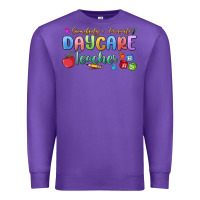 Purple somebody's favorite daycare teacher Premium Sweatshirt - MaliasSmallBusiness