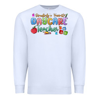 White somebody's favorite daycare teacher Premium Sweatshirt - MaliasSmallBusiness
