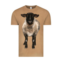 Vintage Camel suffolk ewe front Vintage Tee - BarkalooDesign