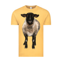 Vintage Mustard suffolk ewe front Vintage Tee - BarkalooDesign