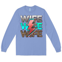 Colony Blue racing wife wife wife Long Sleeve Tee - AdoDesignShop