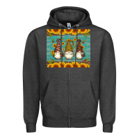 Charcoal Heather coffee gnomes Zipper Hoodie - Artiststas