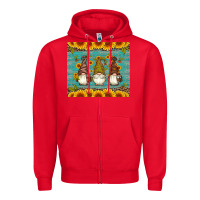 Red coffee gnomes Zipper Hoodie - Artiststas