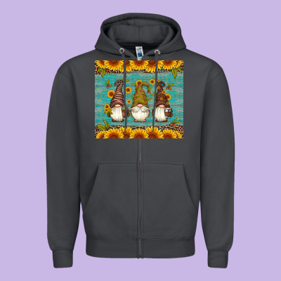 Coffee Gnomes Zipper Hoodie Designed By Artiststas