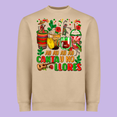 Ay Ay Ay Ay Canta Y No Llores Coffee Cups Heavyweight Sweatshirt Designed By Zillion Design Studio