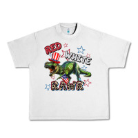 Lunar Rock Red white rawr 4th of July Urban Heavy Tee - CowGirlArtShop