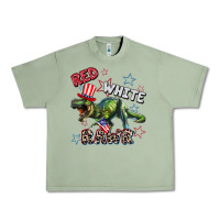 Oil Green Red white rawr 4th of July Urban Heavy Tee - CowGirlArtShop