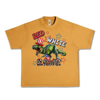 Peanut Butter Red white rawr 4th of July Urban Heavy Tee - CowGirlArtShop