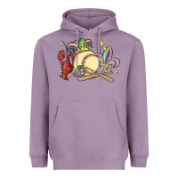 Lavender mardi gras baseball Heavyweight Hoodie - MaliasSmallBusiness