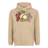Mushroom mardi gras baseball Heavyweight Hoodie - MaliasSmallBusiness