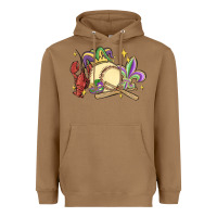 Toasted Coconut mardi gras baseball Heavyweight Hoodie - MaliasSmallBusiness