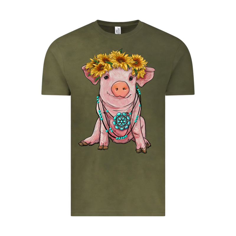 Sunflower Pig With Gemstone Vintage Tee by RanaPortraitStore | Teevron