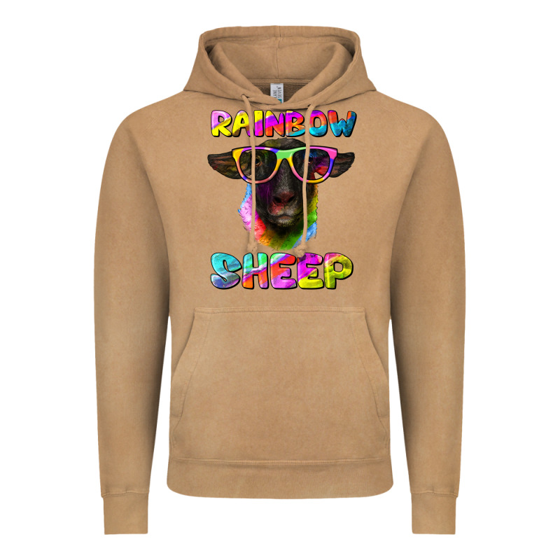 Rainbow Sheep Suffolk Sheep Vintage Hoodie by RanaPortraitStore | Teevron