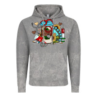 Cloud Rock Christmas sunflower gemstone nurse Vintage Hoodie - JahusDesignShop