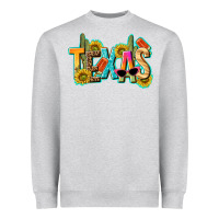 Heather Grey texas summer Heavyweight Sweatshirt - texasbilliewilder