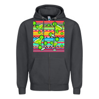 Smoke margarita serape seamless pattern Zipper Hoodie - BundleAndBundleShop