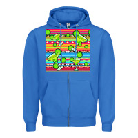 True Royal margarita serape seamless pattern Zipper Hoodie - BundleAndBundleShop