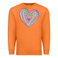 Carrot valentine's day colorful heart Premium Sweatshirt - MaliasSmallBusiness