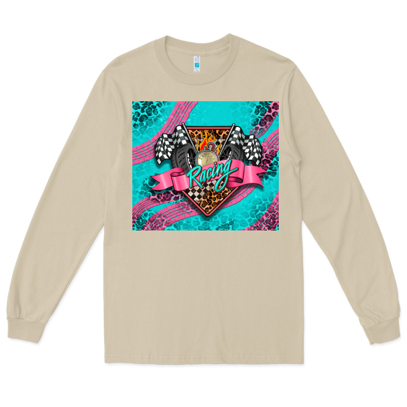 Racing Pink Long Sleeve Tee by AdoDesignShop | Teevron