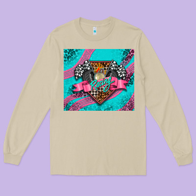 Racing Pink Long Sleeve Tee Designed By Adodesignshop