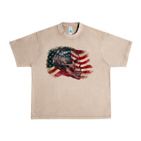 French Oak Red white rawr 4th of July Urban Heavy Tee - CowGirlArtShop