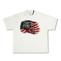 Pistachio Red white rawr 4th of July Urban Heavy Tee - CowGirlArtShop