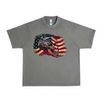 Tornado Red white rawr 4th of July Urban Heavy Tee - CowGirlArtShop