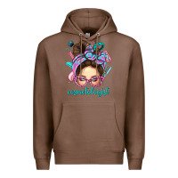 Chestnut Messy Bun Cosmetologist Bbs Premium Hoodie - BundleAndBundleShop
