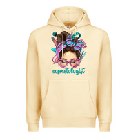 Pina Colada Messy Bun Cosmetologist Bbs Premium Hoodie - BundleAndBundleShop