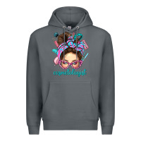 Rock Messy Bun Cosmetologist Bbs Premium Hoodie - BundleAndBundleShop