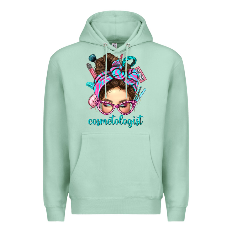Messy Bun Cosmetologist Bbs Premium Hoodie by BundleAndBundleShop | Teevron
